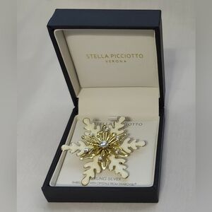 Stella Picciotto Verona - Sterling Silver Snowflake Brooch